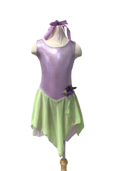 Lilac and Green Ballet Dress