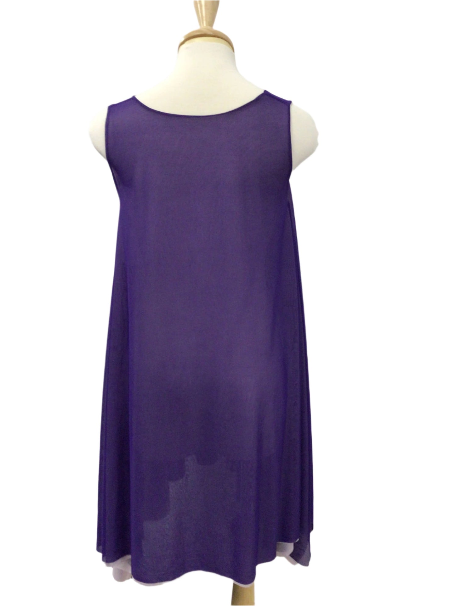 Purple Chiffon Overdress