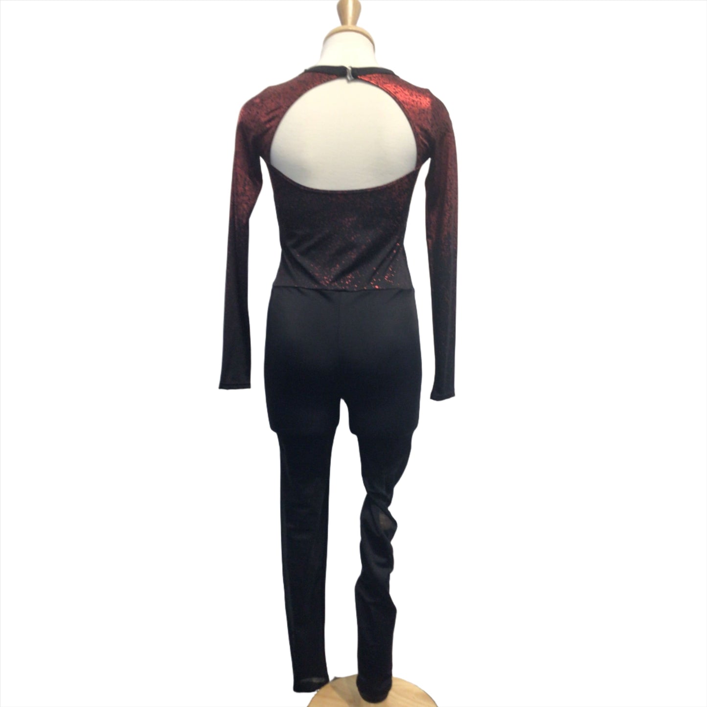 Red and Black Acro Unitard