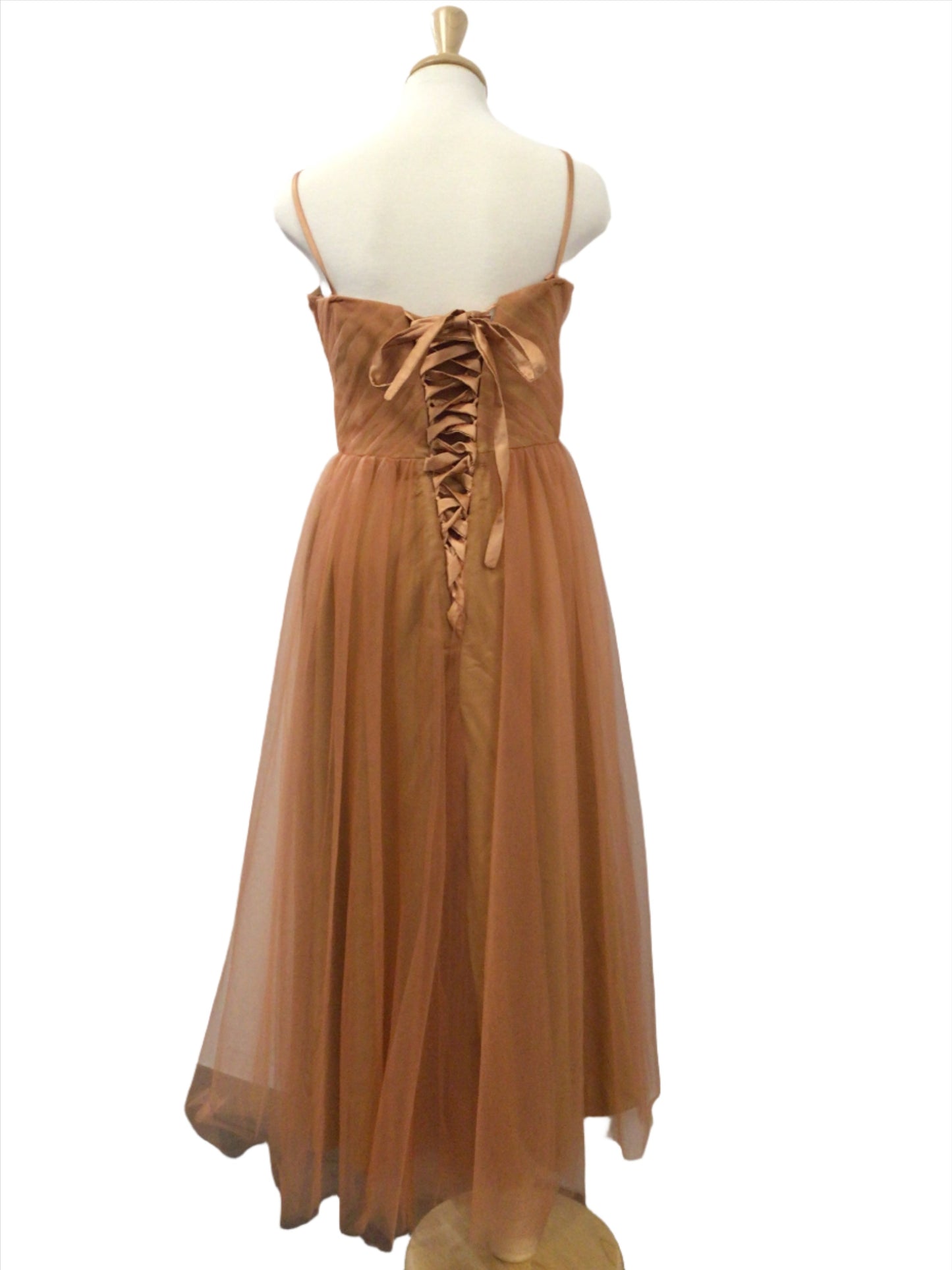 Burnt Orange Prom Dress