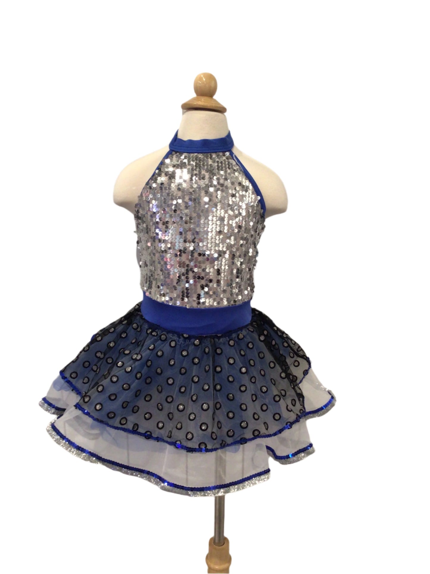 Silver and Royal Blue Sparkle Tutu