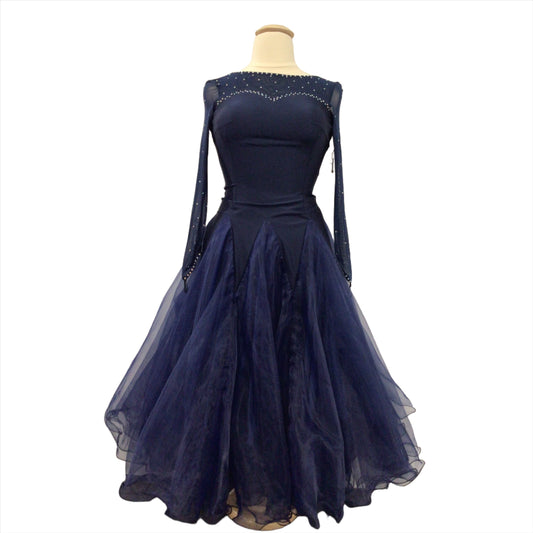 Dark Blue Ballroom Dress