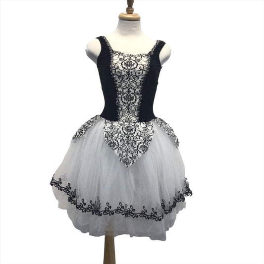 Black and White Romantic Tutu