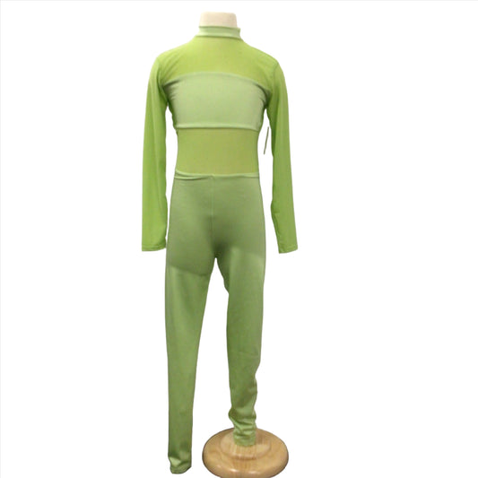 Light Green Long Sleeve Unitard