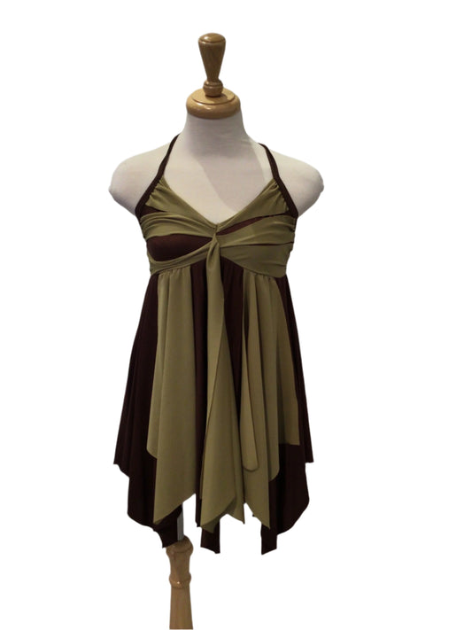 Brown and Green Forest Fairy Dress