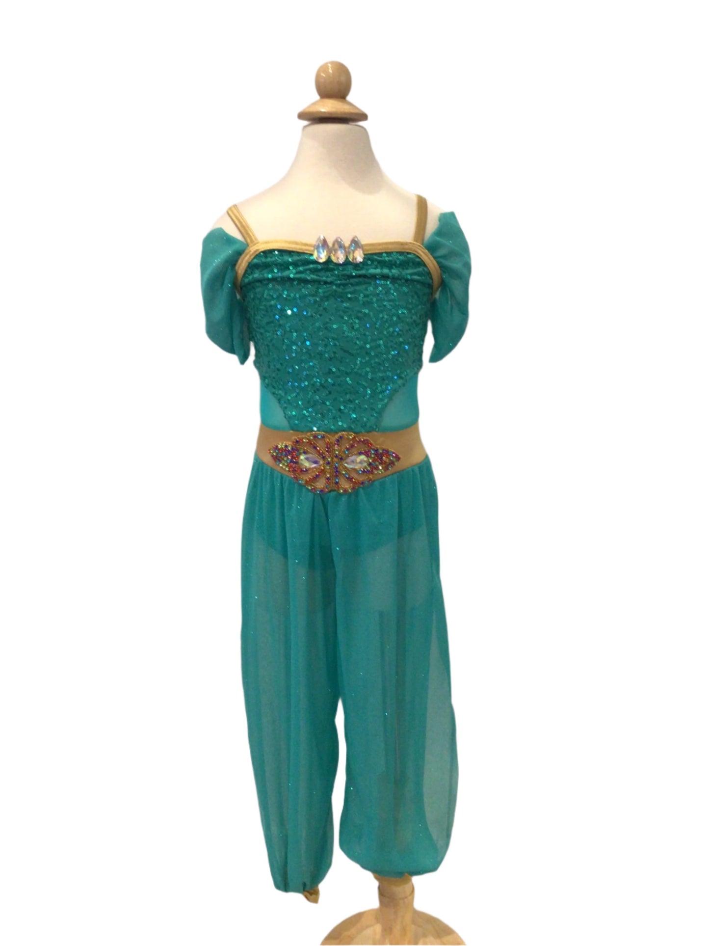 Blue Teal Genie Costume