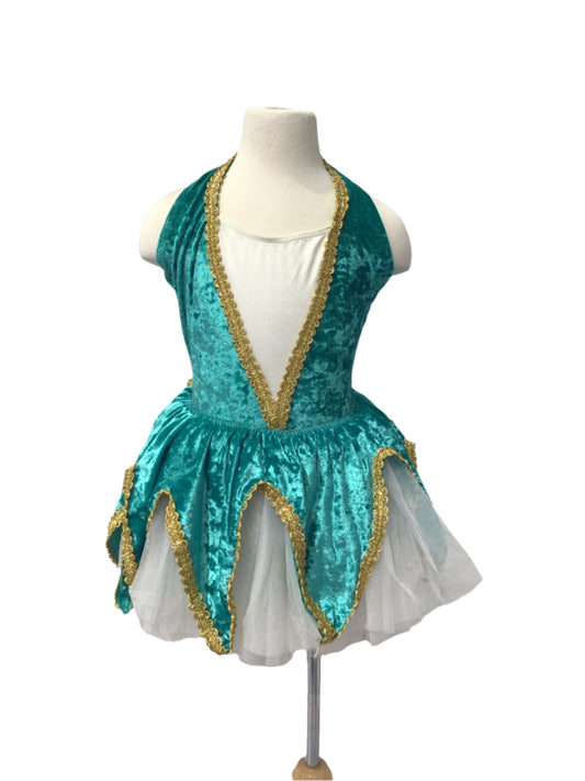 Teal Crushed Velvet Tutu