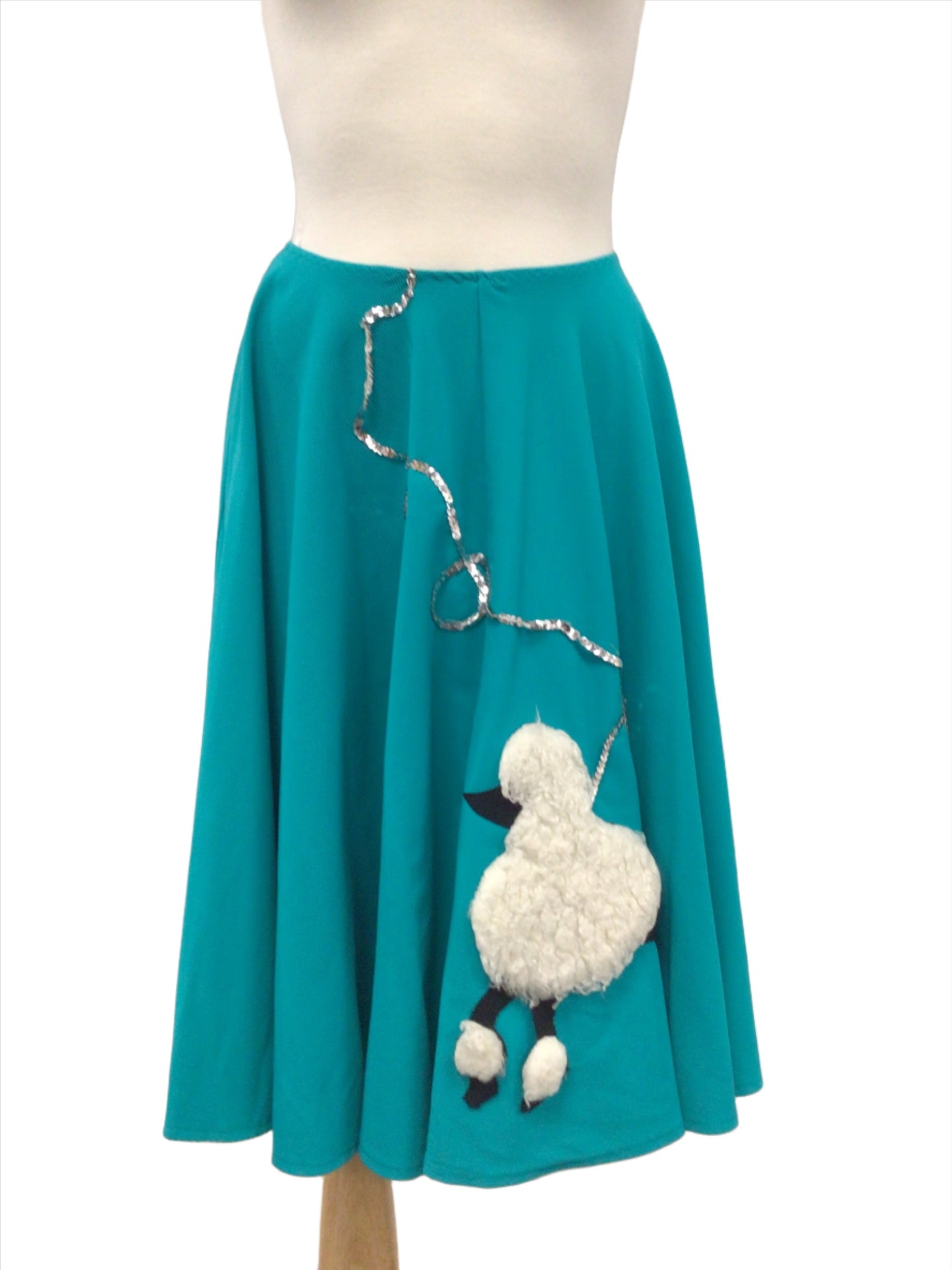 Teal Poodle Skirt