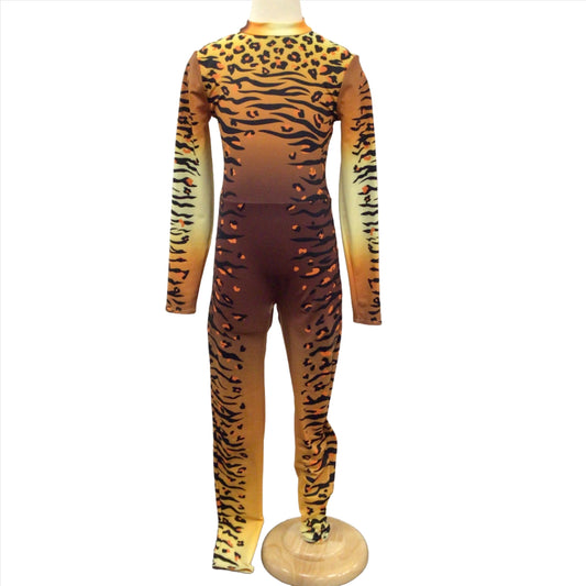 Orange Tiger Unitard