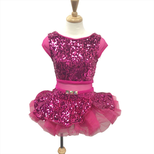 Fuchsia Sparkle Jazz Dress