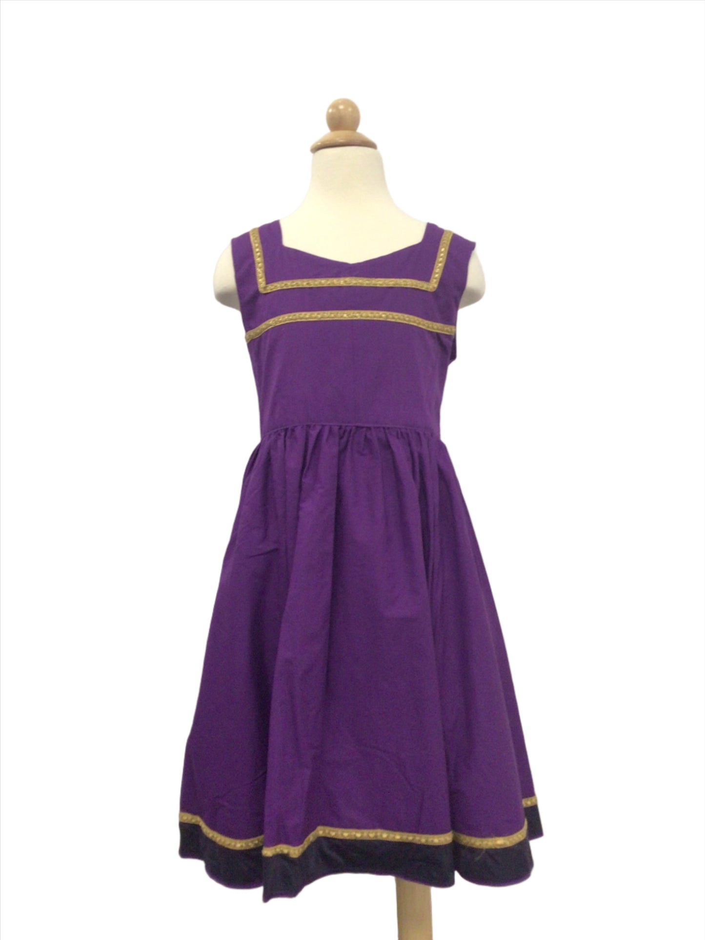 Purple Pinafore Dress