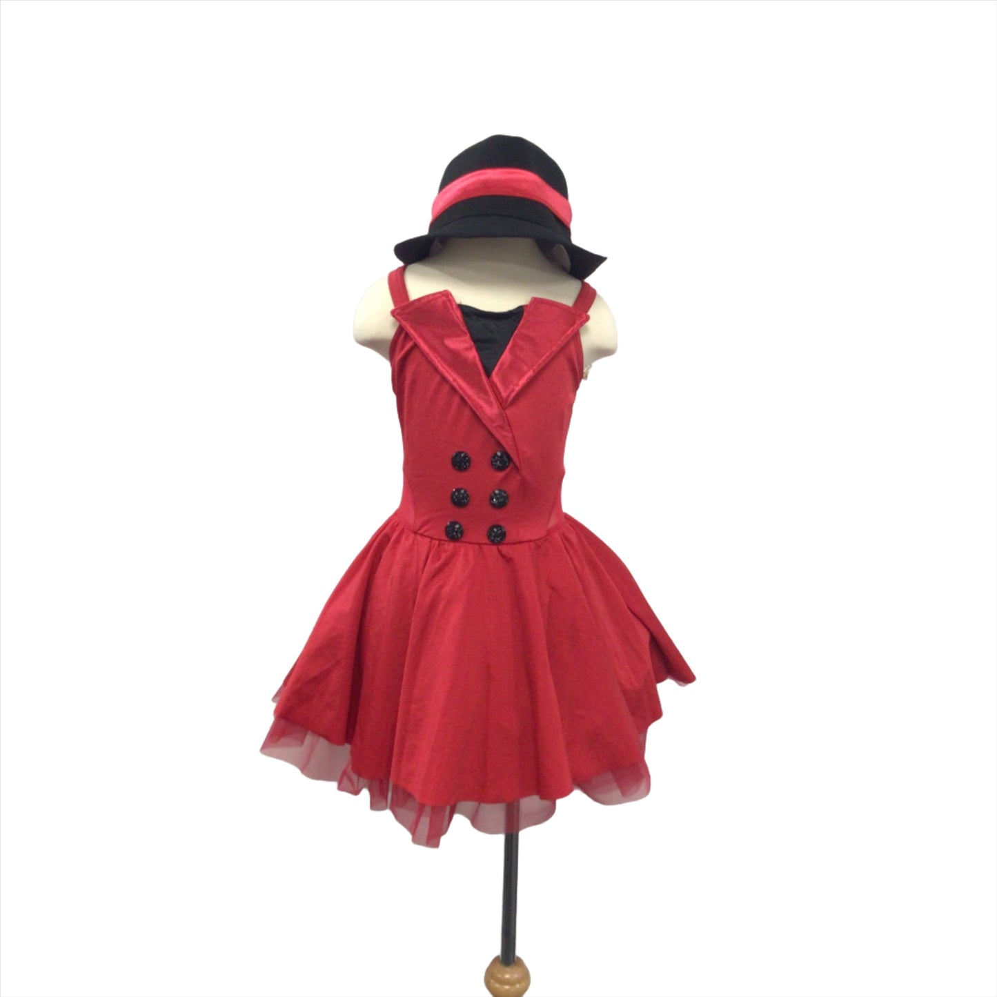 Red and Black Tutu Dress