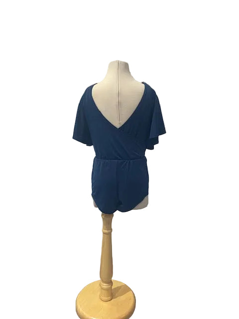 Navy Baloon Sleeve Short Costume