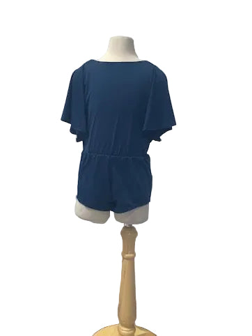 Navy Baloon Sleeve Short Costume
