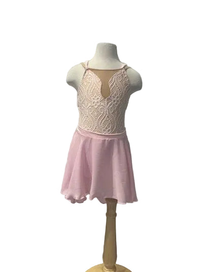 Pink Lace Short Dress