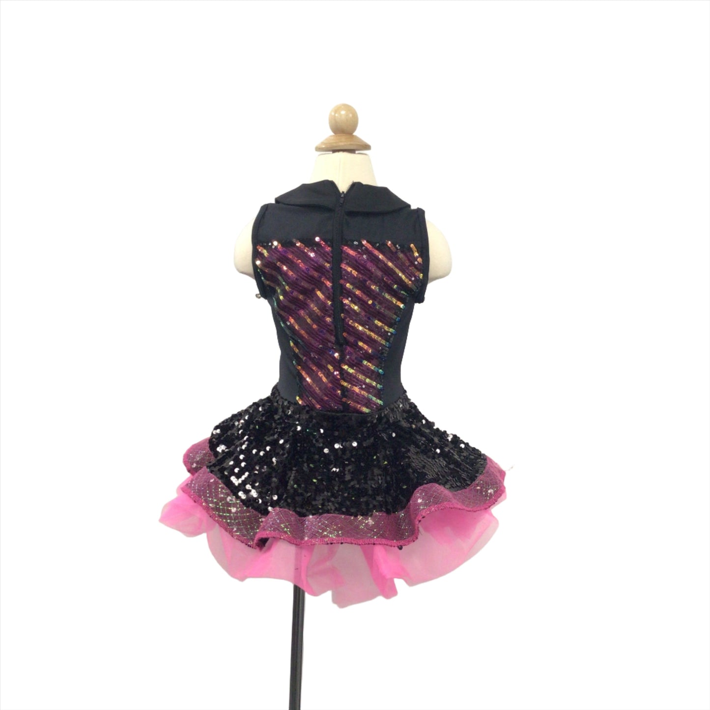 Pink and Black 80s Tutu Dress