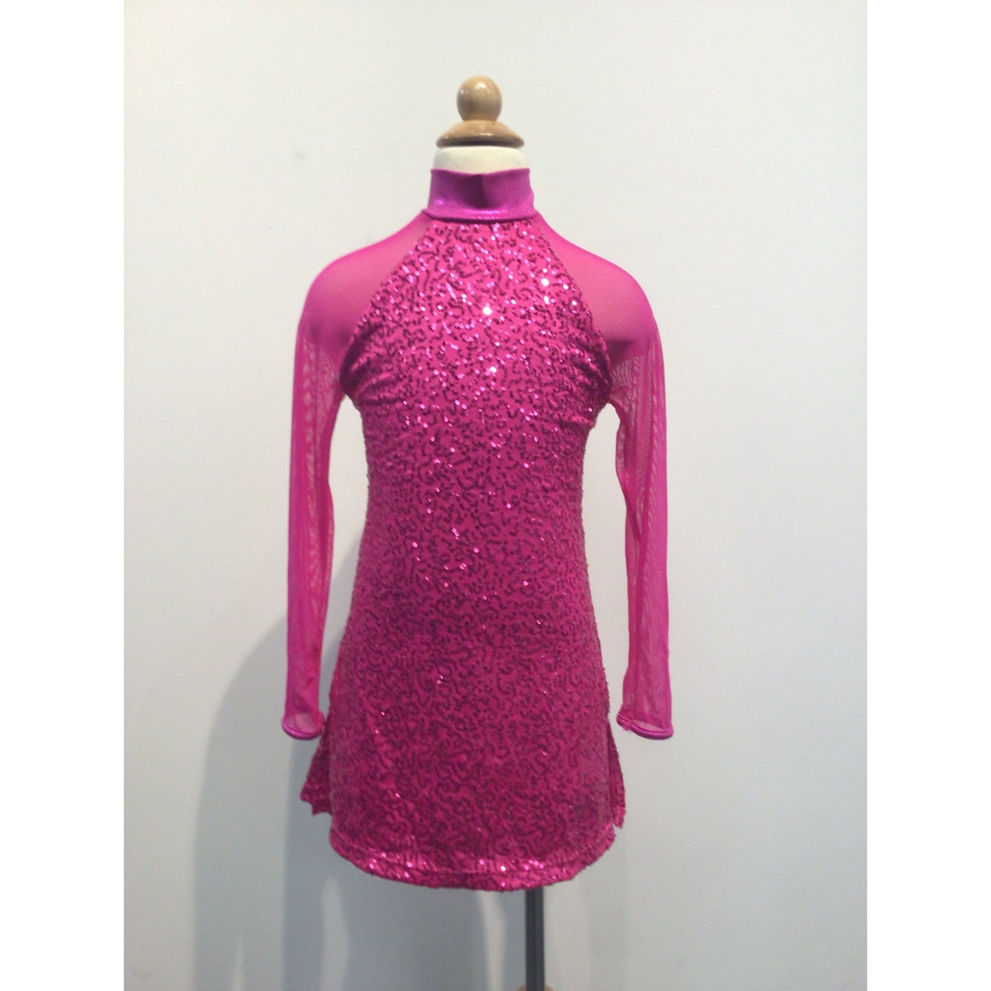 Neon Pink Sparkle Jazz Dress