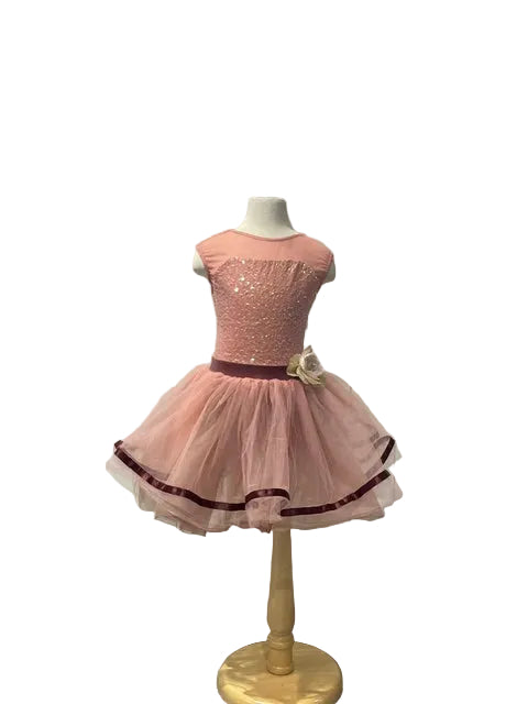 Rose Pink Flower Dress