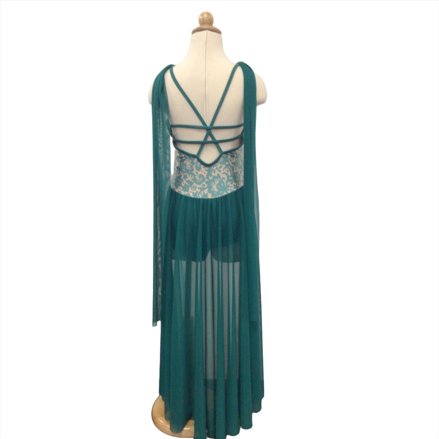 Teal Ballet Half Dress