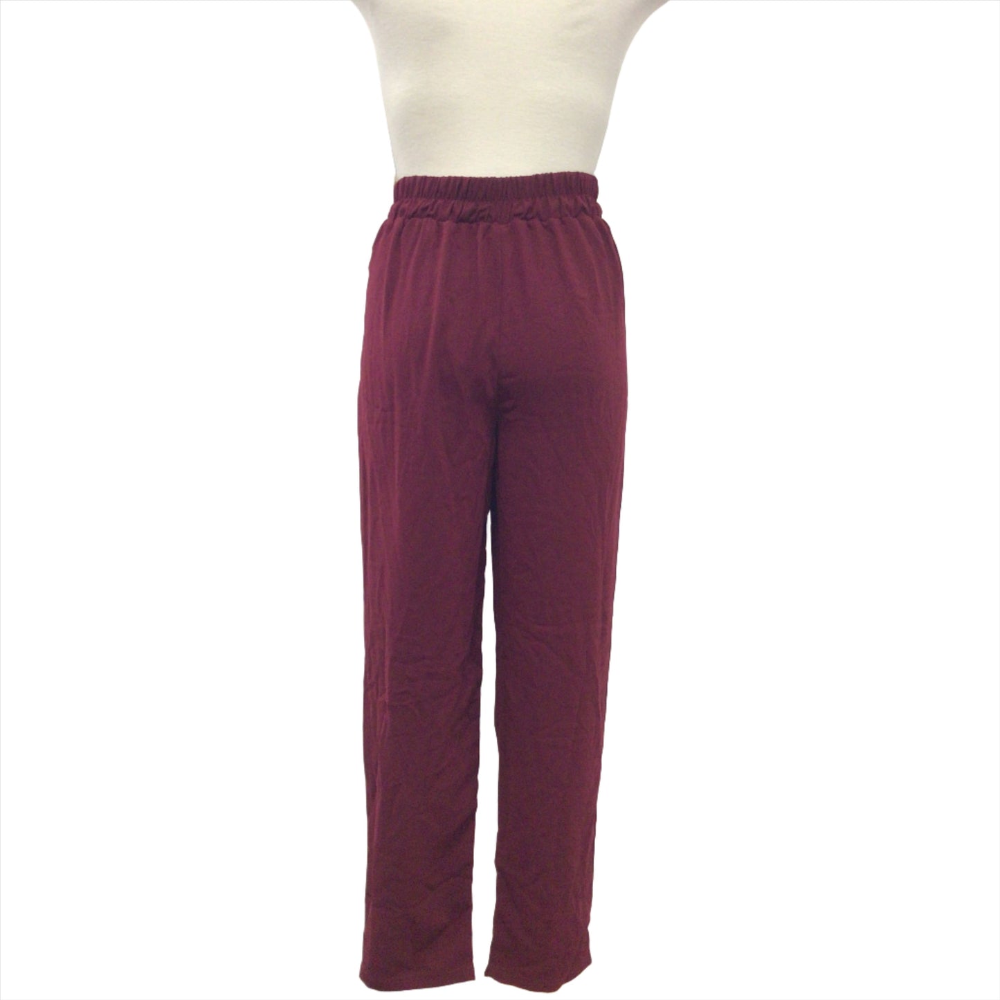 Maroon Front Tie Contemporary pants