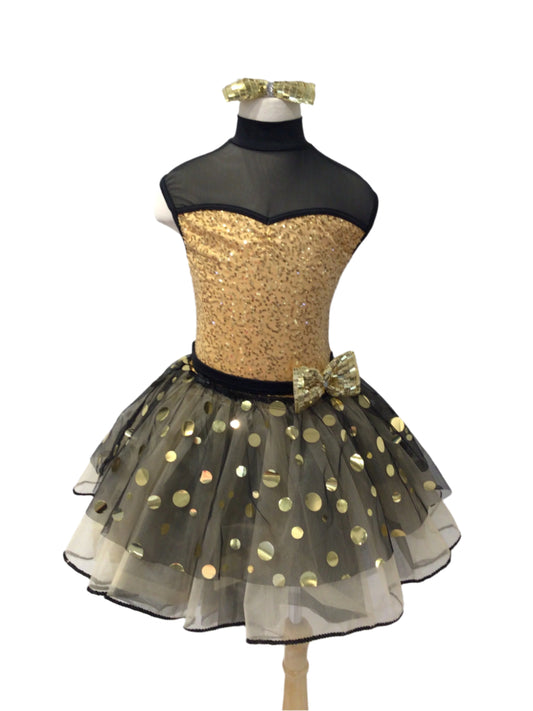 Gold and Black Jazz or Tap Tutu