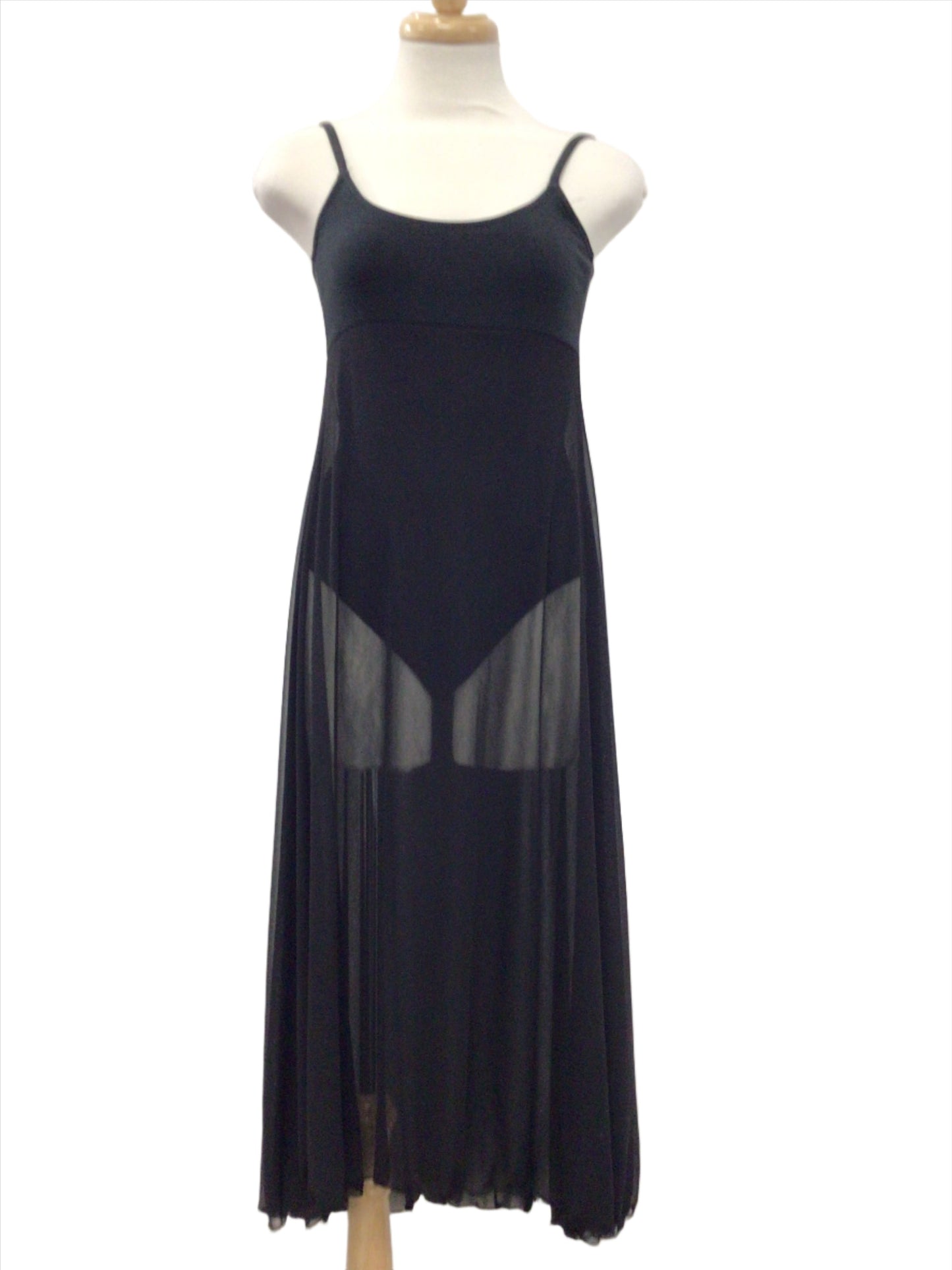 Empire Waist Long Black Dress