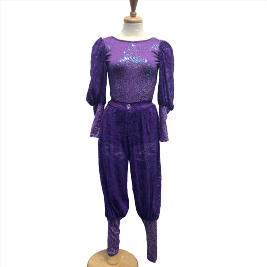 Long Sleeve Purple Jumpsuit