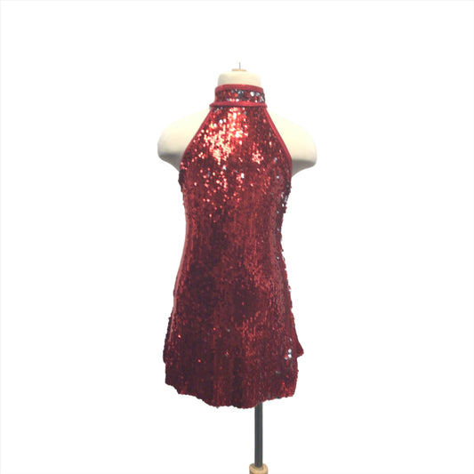 Red and Silver Sparkle Jazz dress