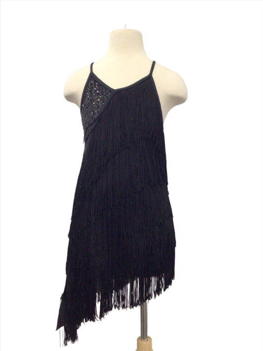 Black Fringed Biketard