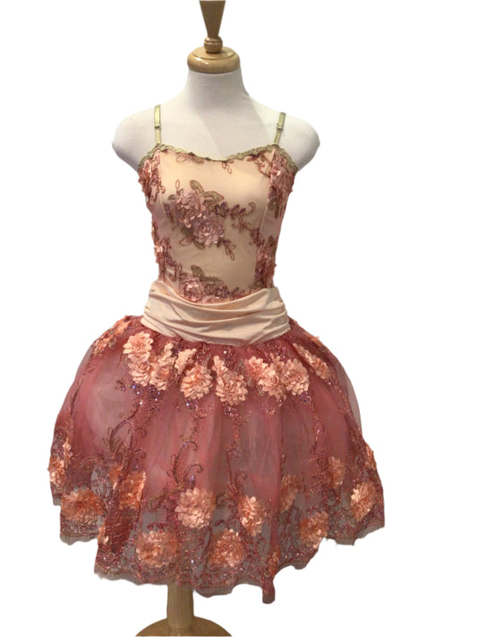 Pink Rose Romantic Tutu