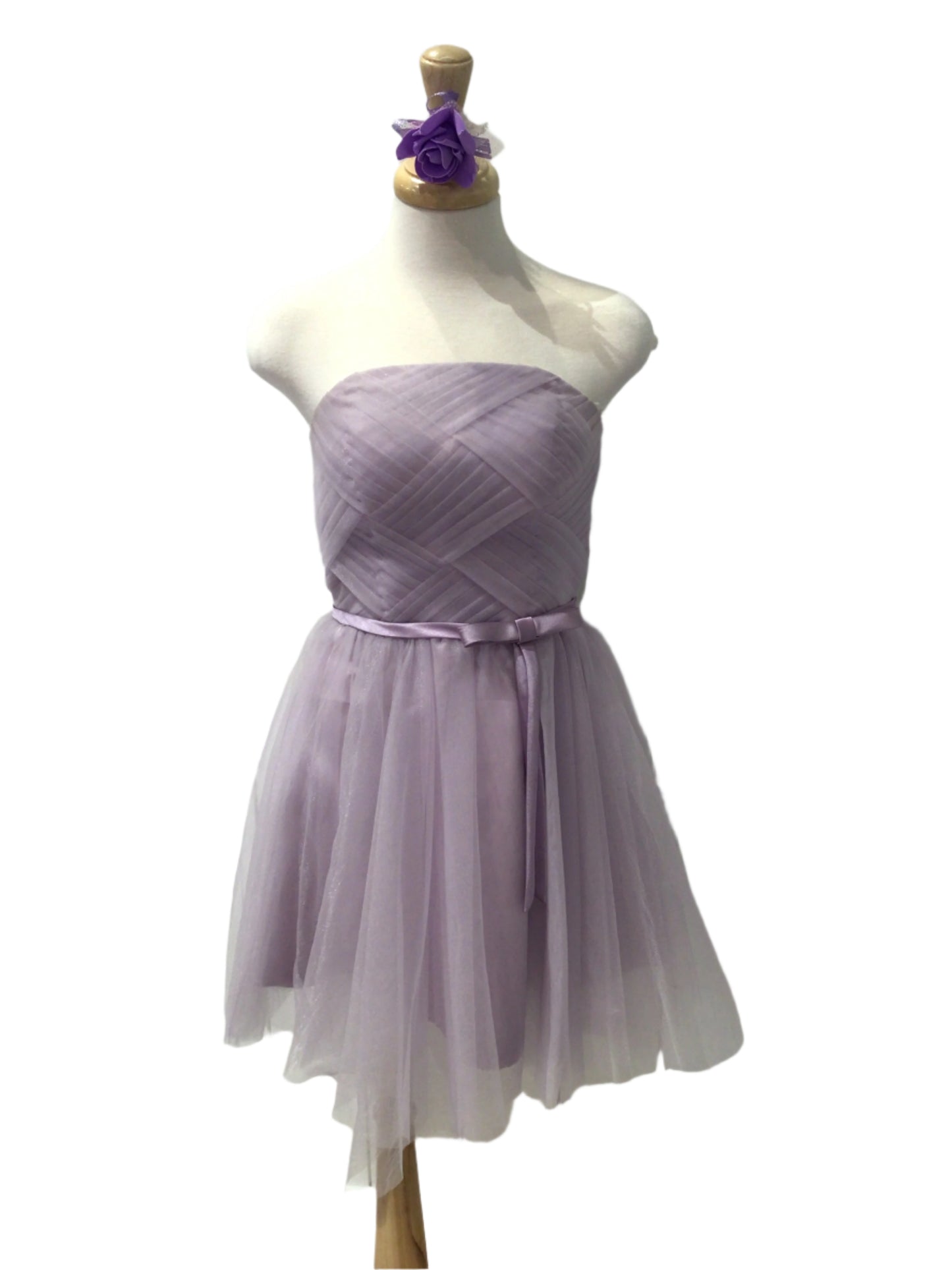 Lavender Strapless Dress