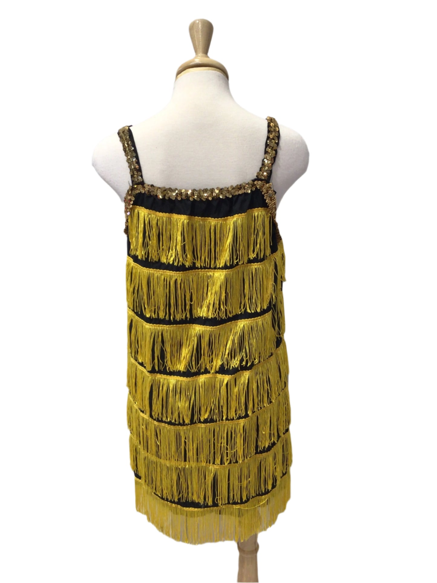 Black and Yellow Flapper Dress