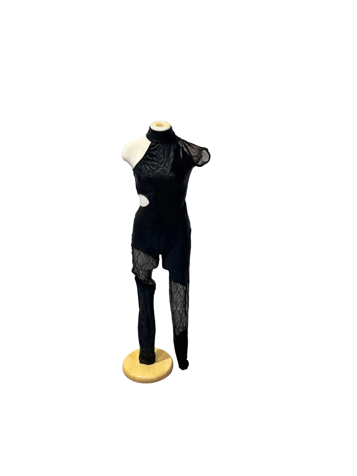Black Jazz Costume with One Sleeve