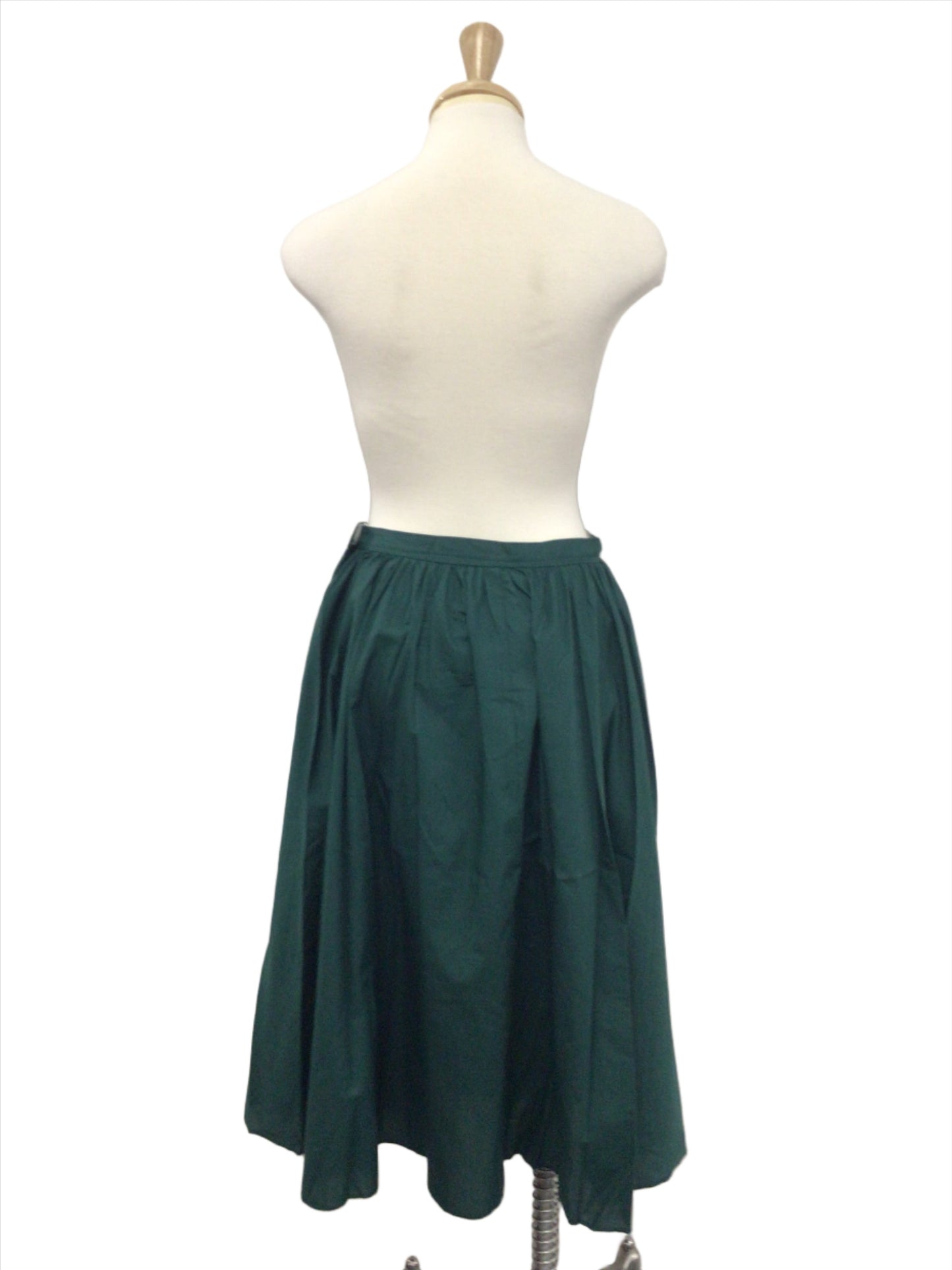 Green Mid Length Circle Skirt