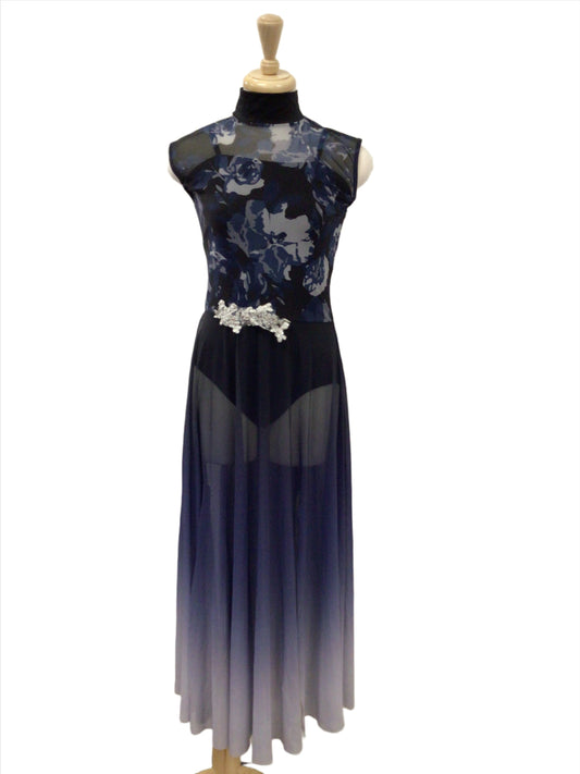 Blue Rose Full Length Lyrical Dress