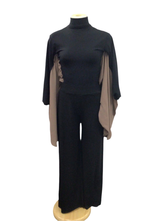 Black and Brown Winged Bodysuit and Pants