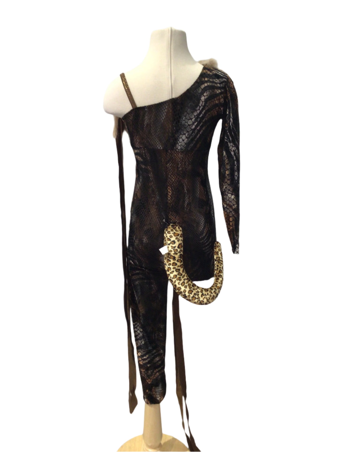 Animal Print One Leg Unitard