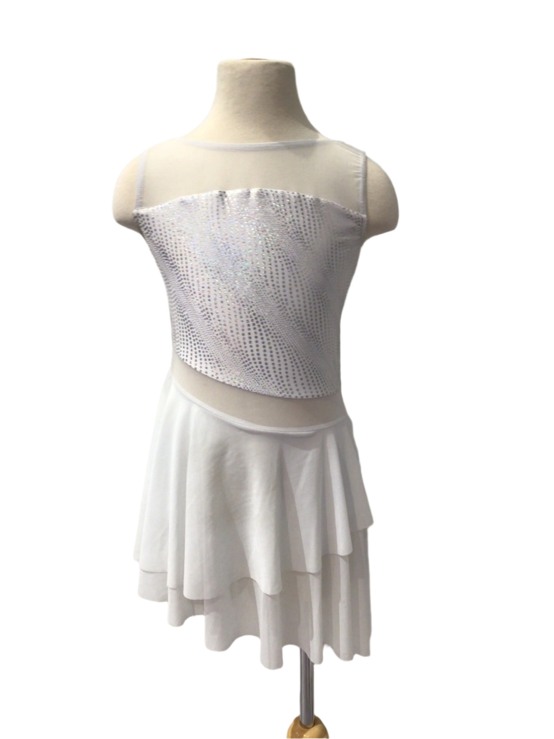 Short White Lyrical Dress STRETCH DANCE LTD. Short White Lyrical Dress STRETCH DANCE LTD.