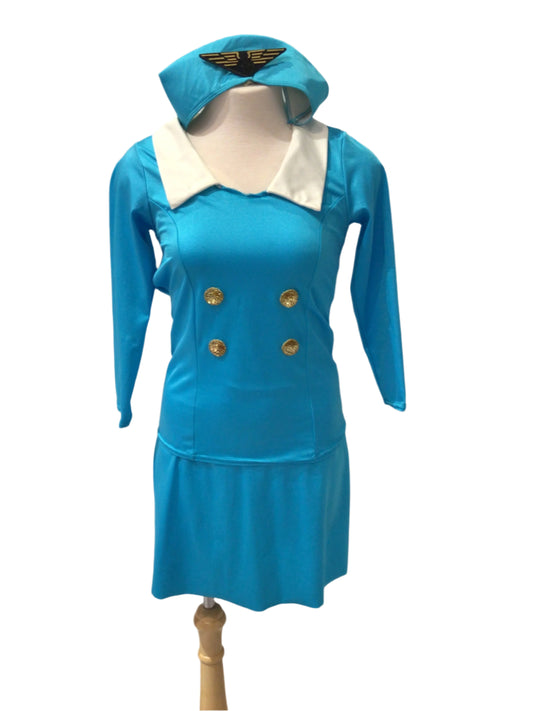 Blue AIrline Attendant