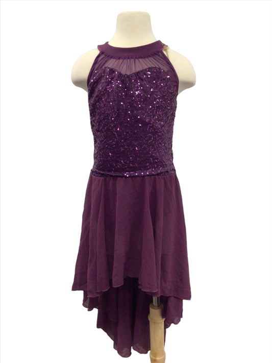 Purple Lyrical Halter Dress