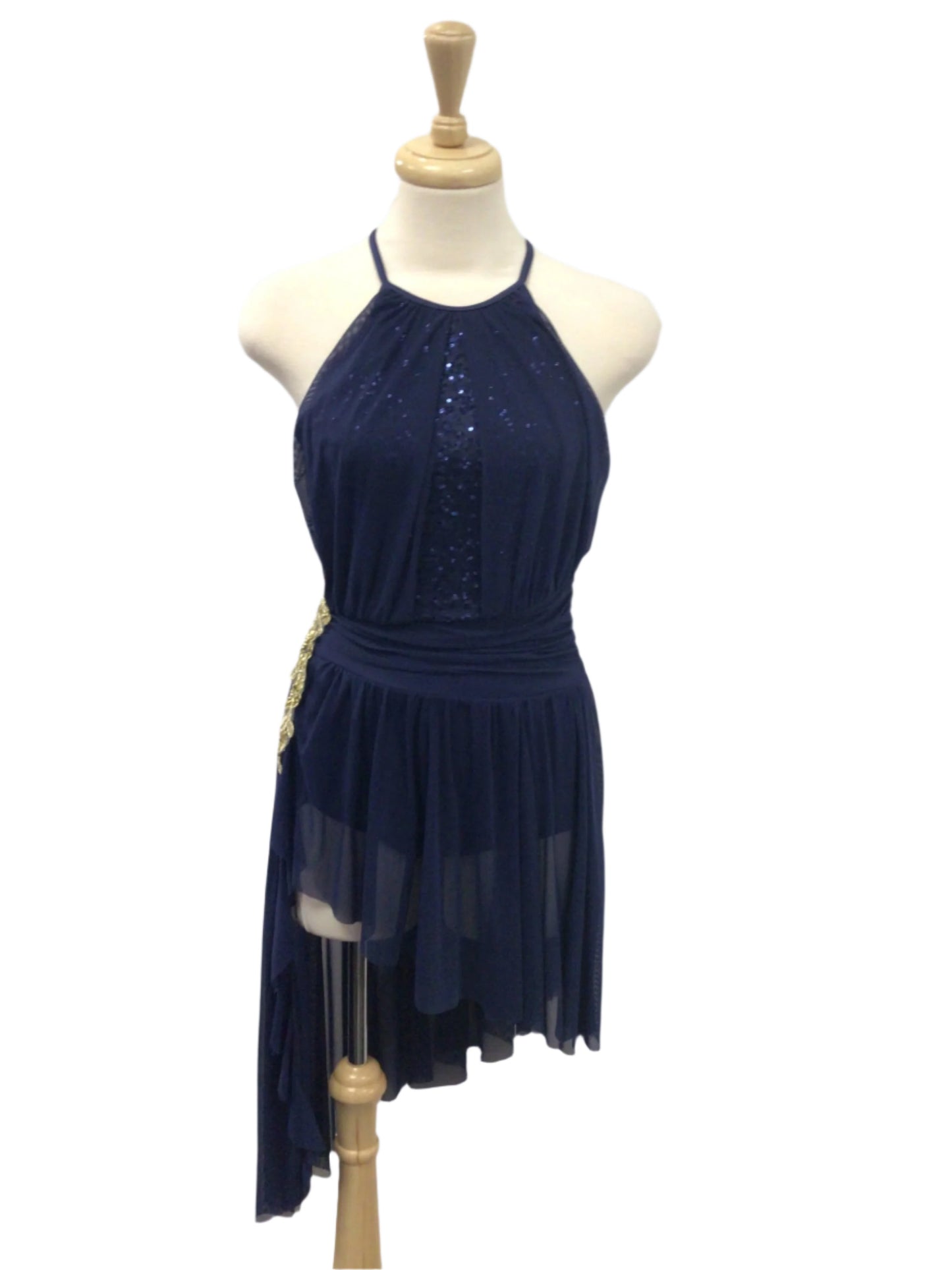 Navy Halter Lyrical or Ballet Dress