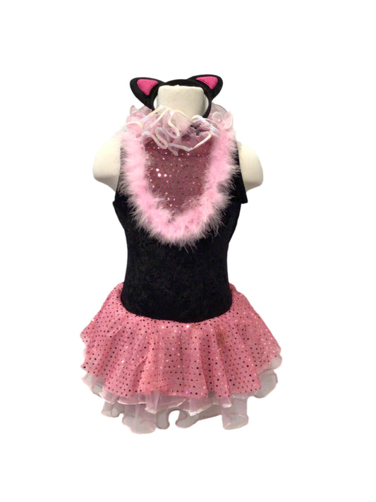 Pink and Black Kitty Cat Tutu