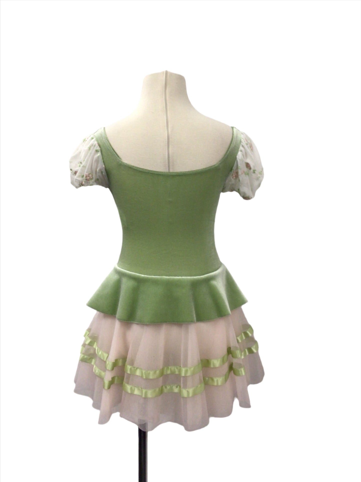 Green and Pink Peasant Romantic Tutu