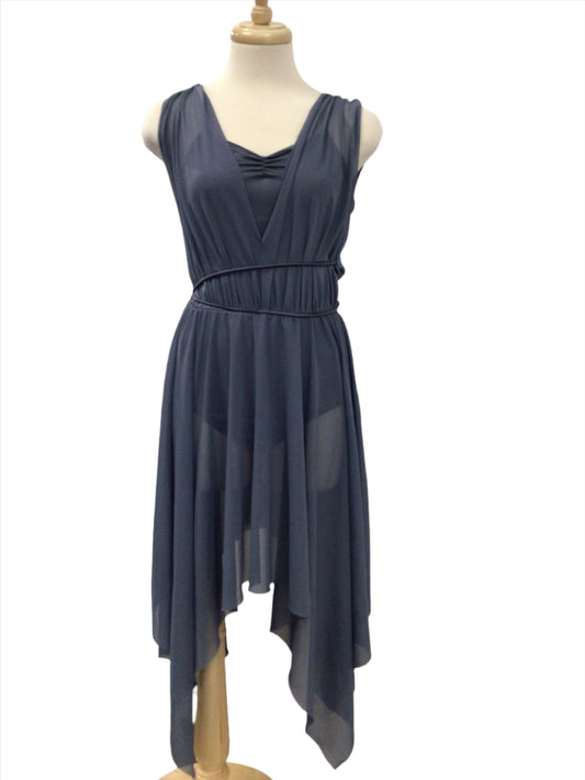 Navy Full Length Lyrical Dress