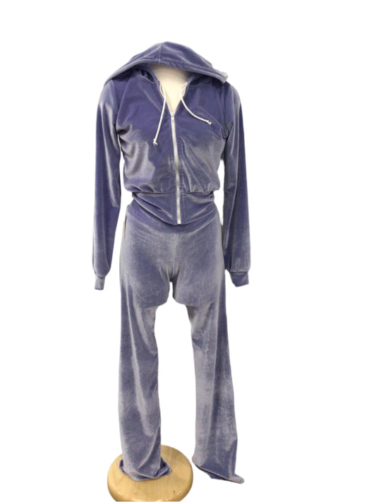 Light Purple Velour Track Suit