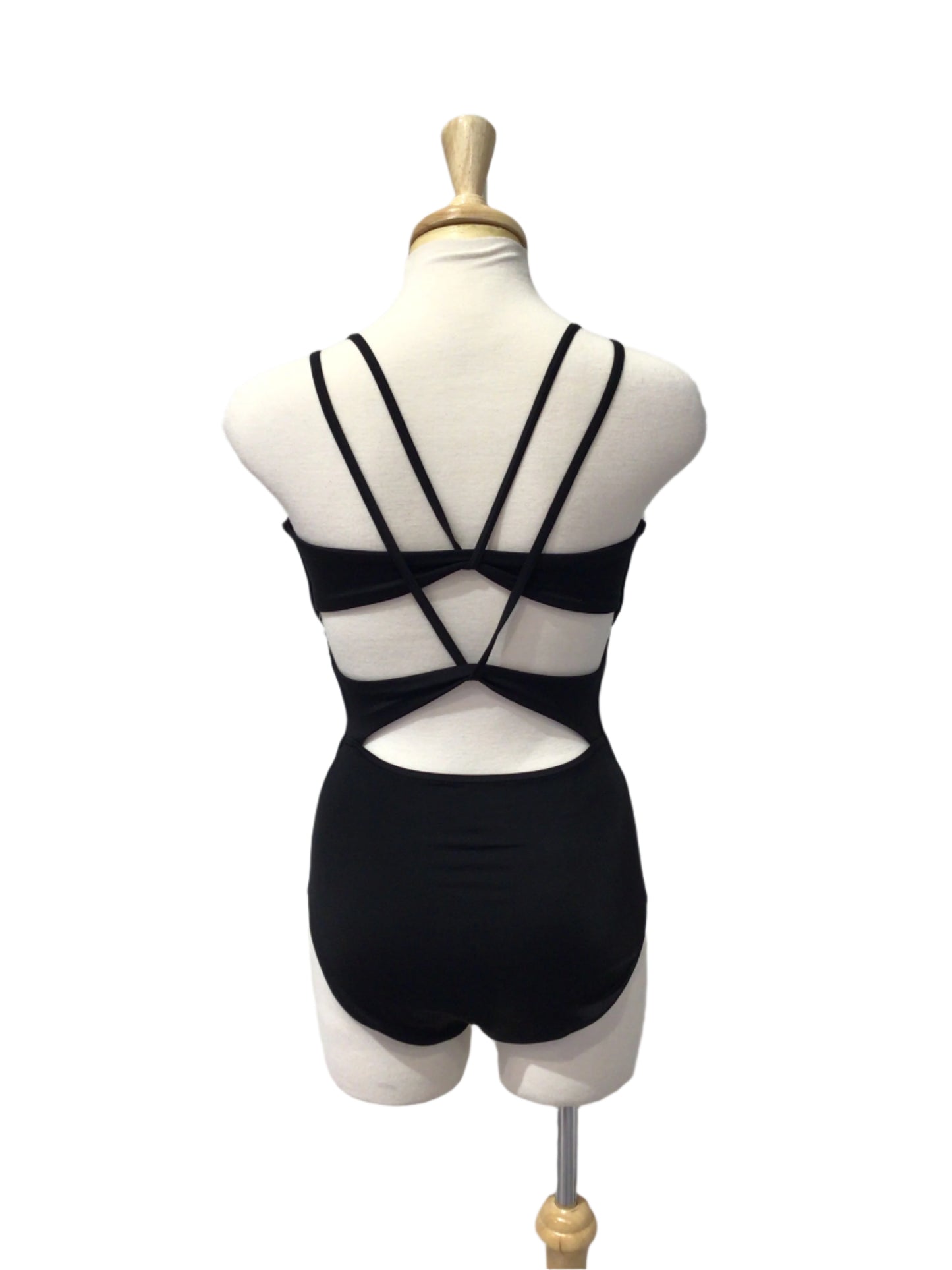 Black Spaghetti Strap Bodysuit