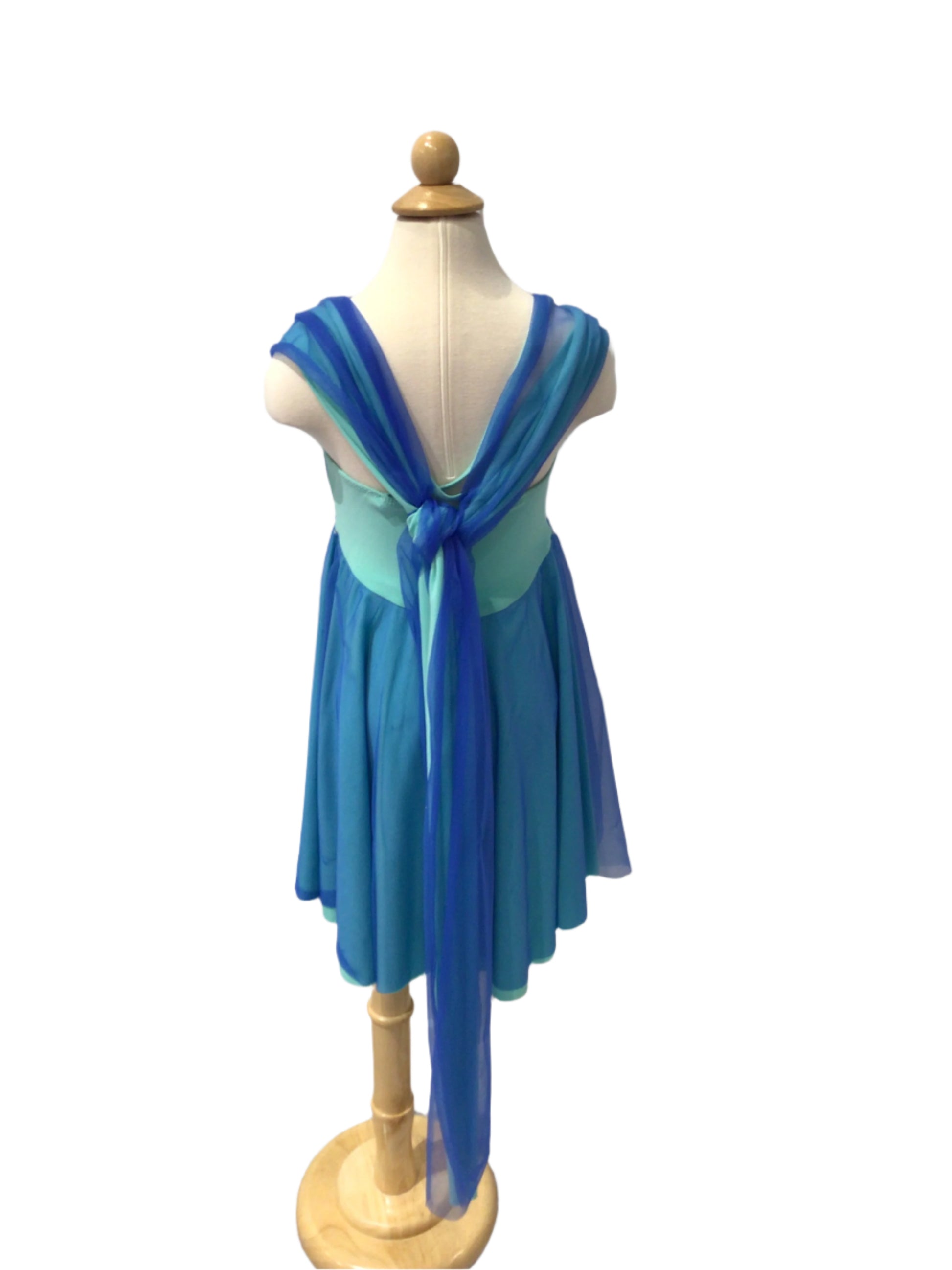 Light and Dark Blue Lyrical Dress STRETCH DANCE LTD. Light and Dark Blue Lyrical Dress STRETCH DANCE LTD.