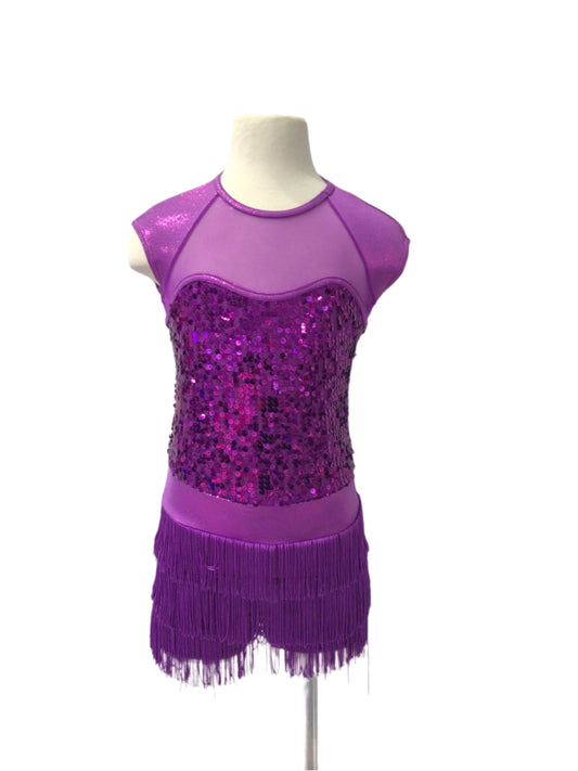 Purple Sequin Fringe Jazz