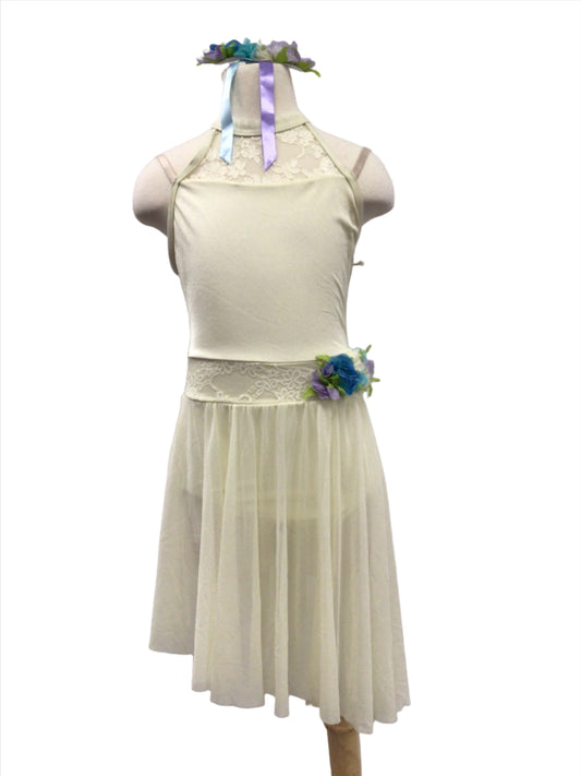 Cream Lyrical Dress