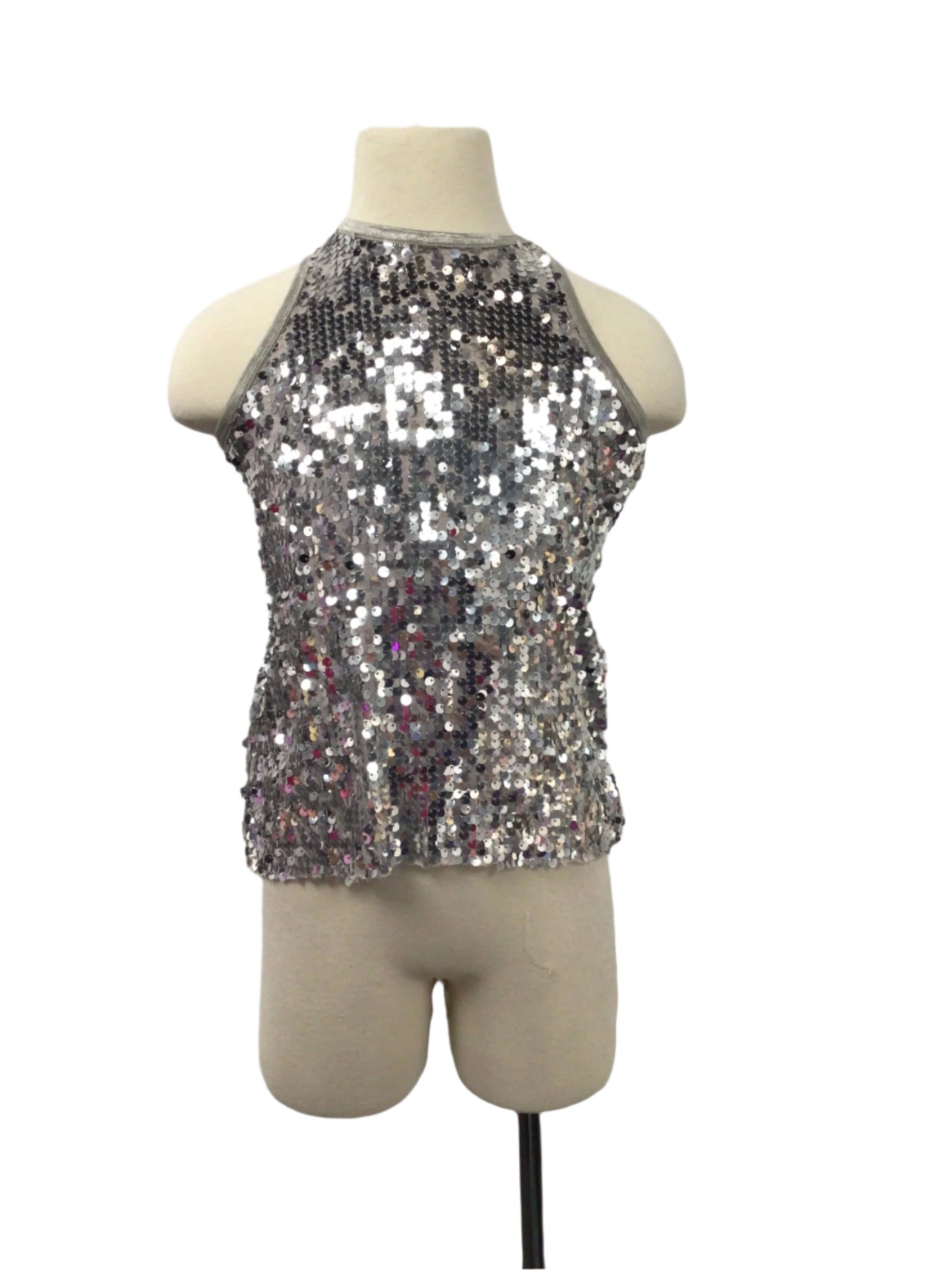 Silver Sequin Top